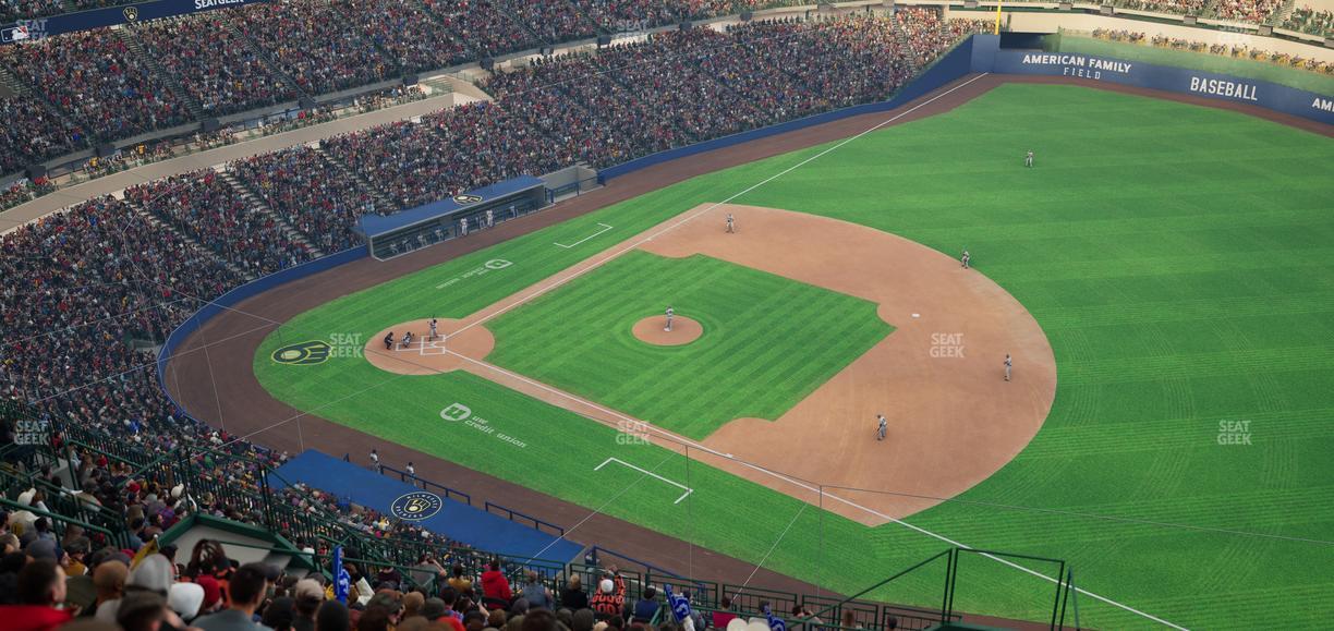 American Family Field - Section 412 Seat View