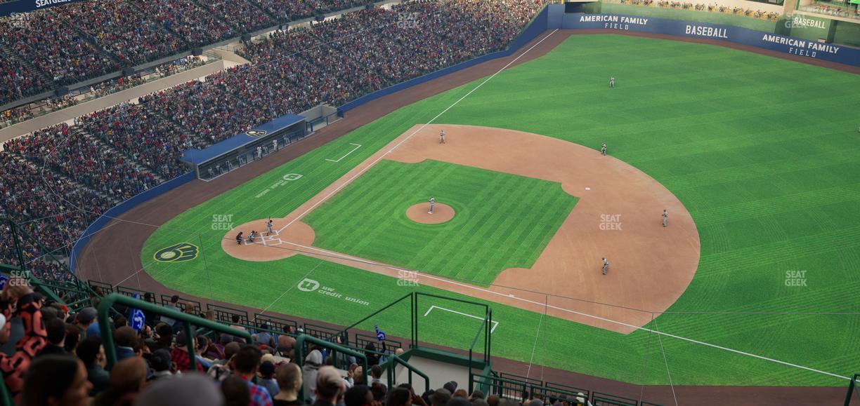 American Family Field - Section 413 Seat View