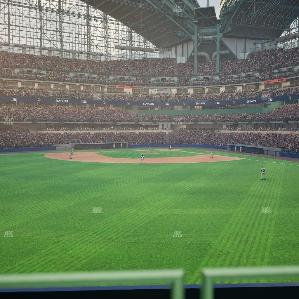 American Family Field - Section J Leinenkugles Barrel Yard Bullpen Tables Seat View