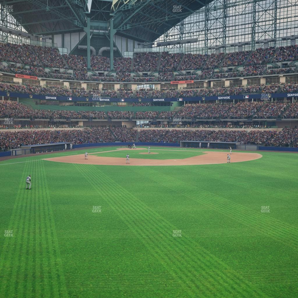 American Family Field - Section Toyota Territory Front Row Seat View