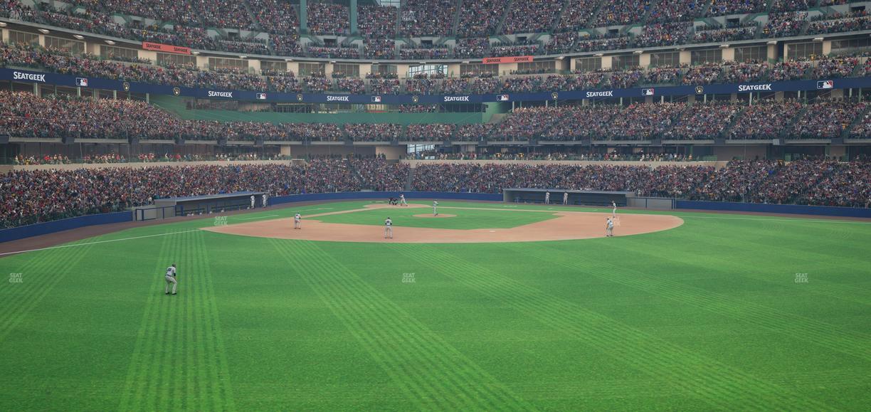 American Family Field - Section Toyota Territory Front Row Seat View