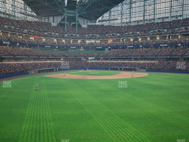 American Family Field - Section Toyota Territory Front Row Seat View American Family Field - Section Toyota Territory Front Row Seat View