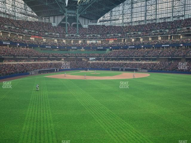 American Family Field - Section Toyota Territory Front Row Seat View