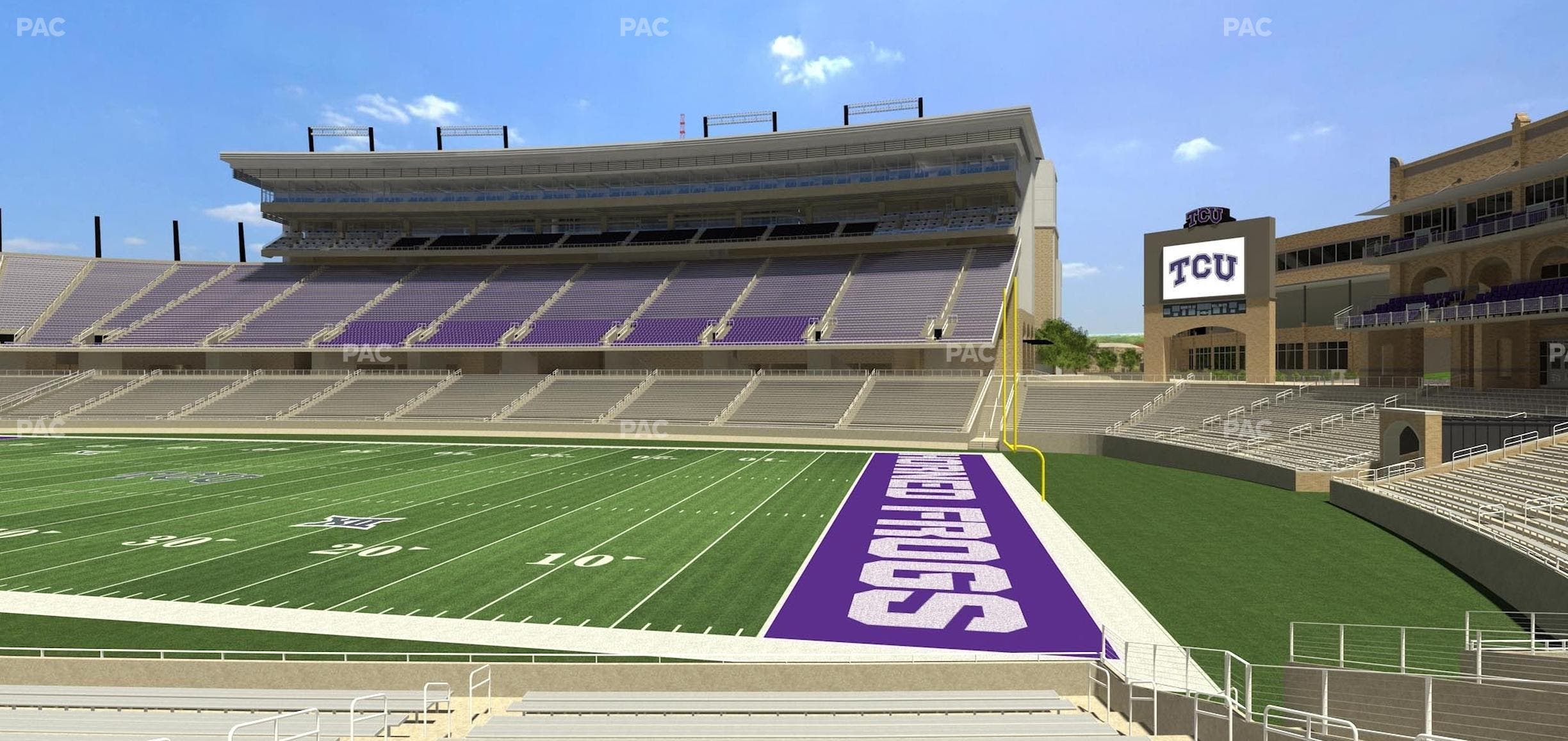 Amon G. Carter Stadium - Section 101 Seat View
