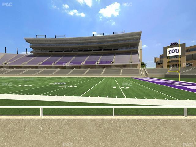 Amon G. Carter Stadium - Section 102 Seat View