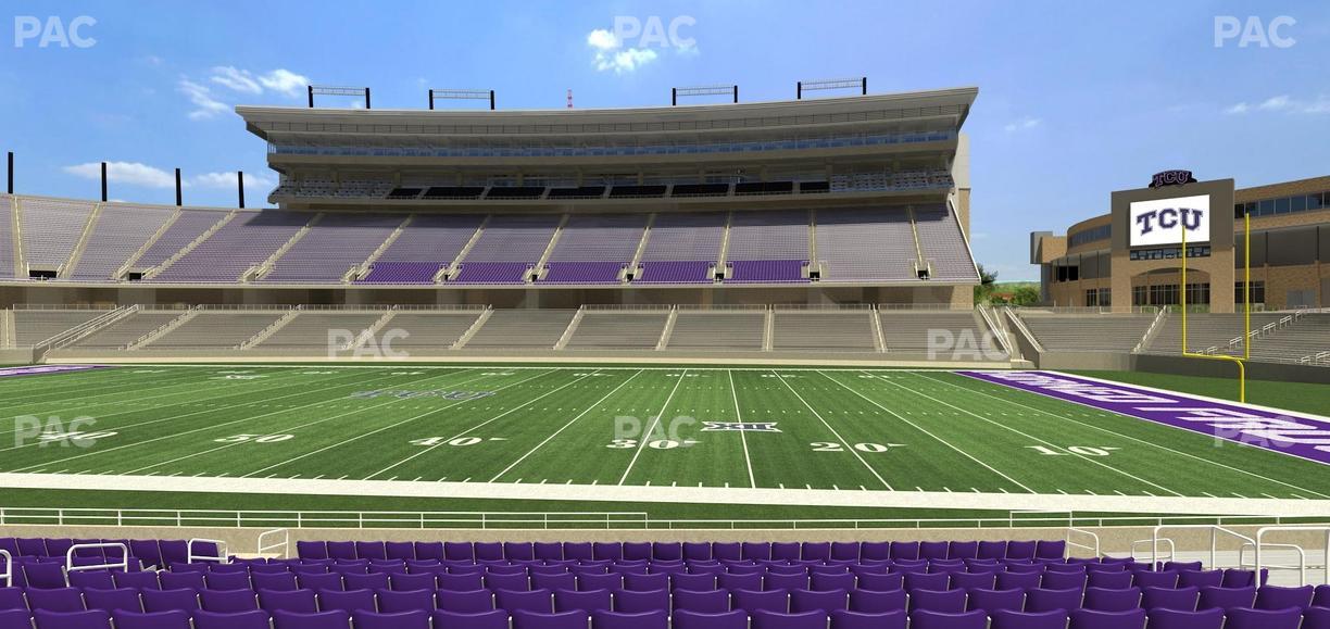 Amon G. Carter Stadium - Section 103 Seat View