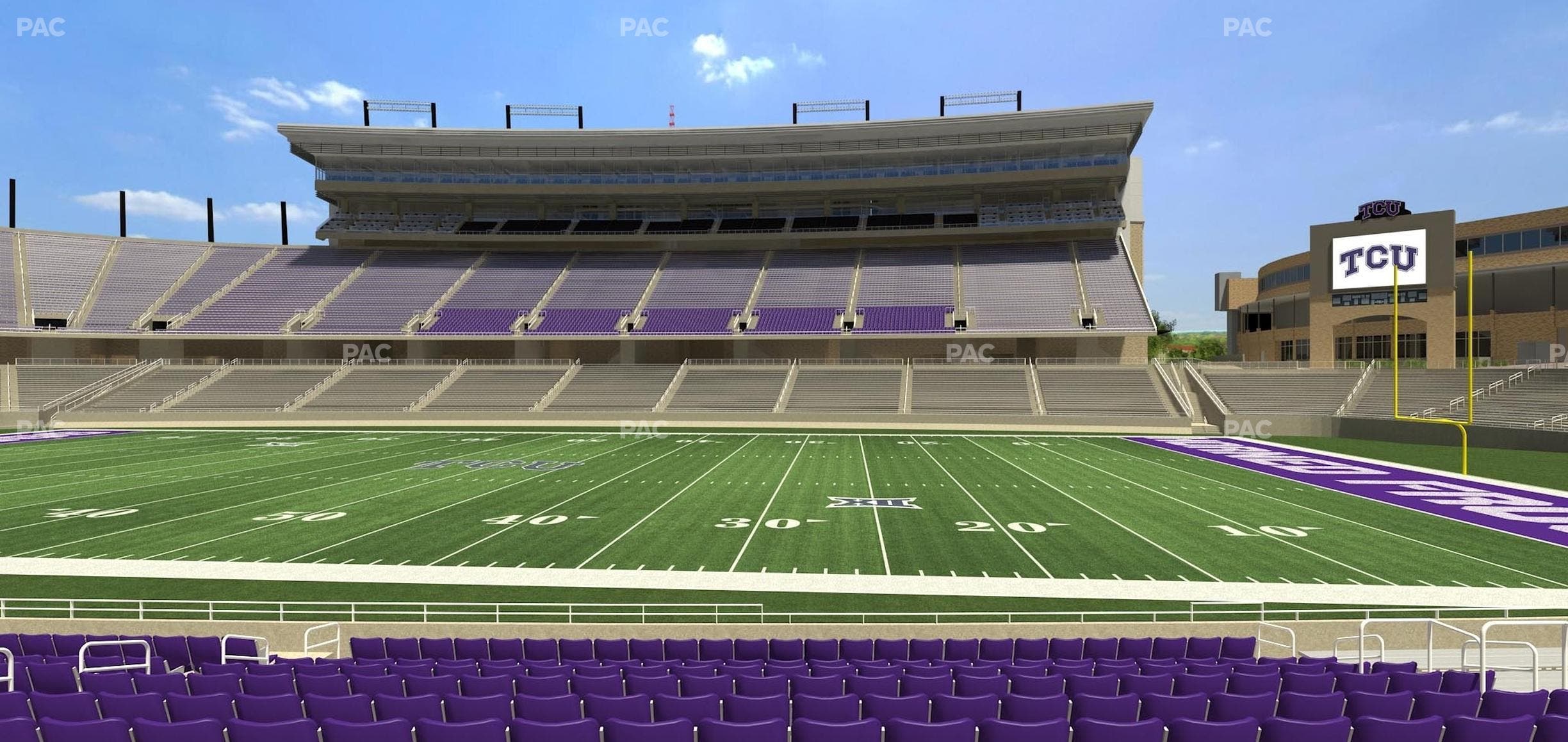 Amon G. Carter Stadium - Section 103 Seat View