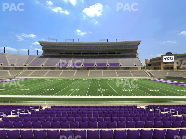 Amon G. Carter Stadium - Section 104 Seat View Amon G. Carter Stadium - Section 104 Seat View