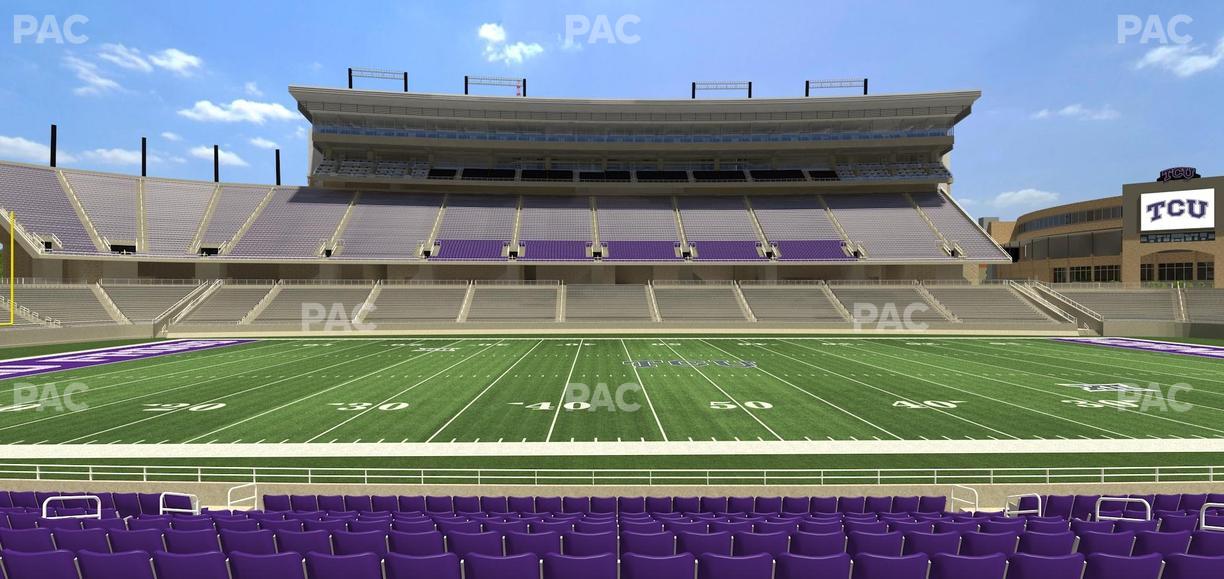 Amon G. Carter Stadium - Section 105 Seat View