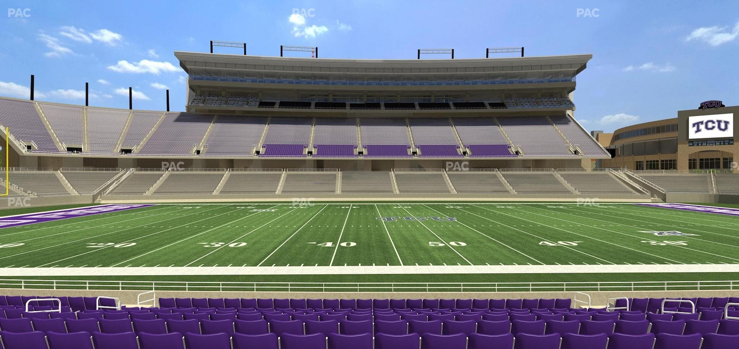 Amon G. Carter Stadium - Section 105 Seat View