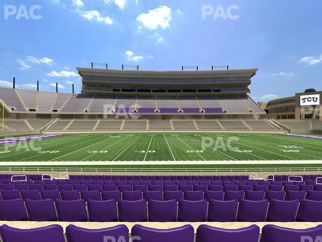 Amon G. Carter Stadium - Section 105 Seat View