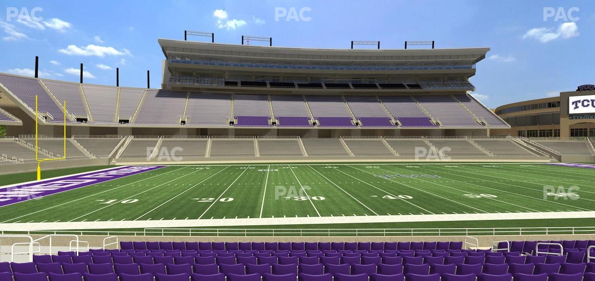 Amon G. Carter Stadium - Section 106 Seat View
