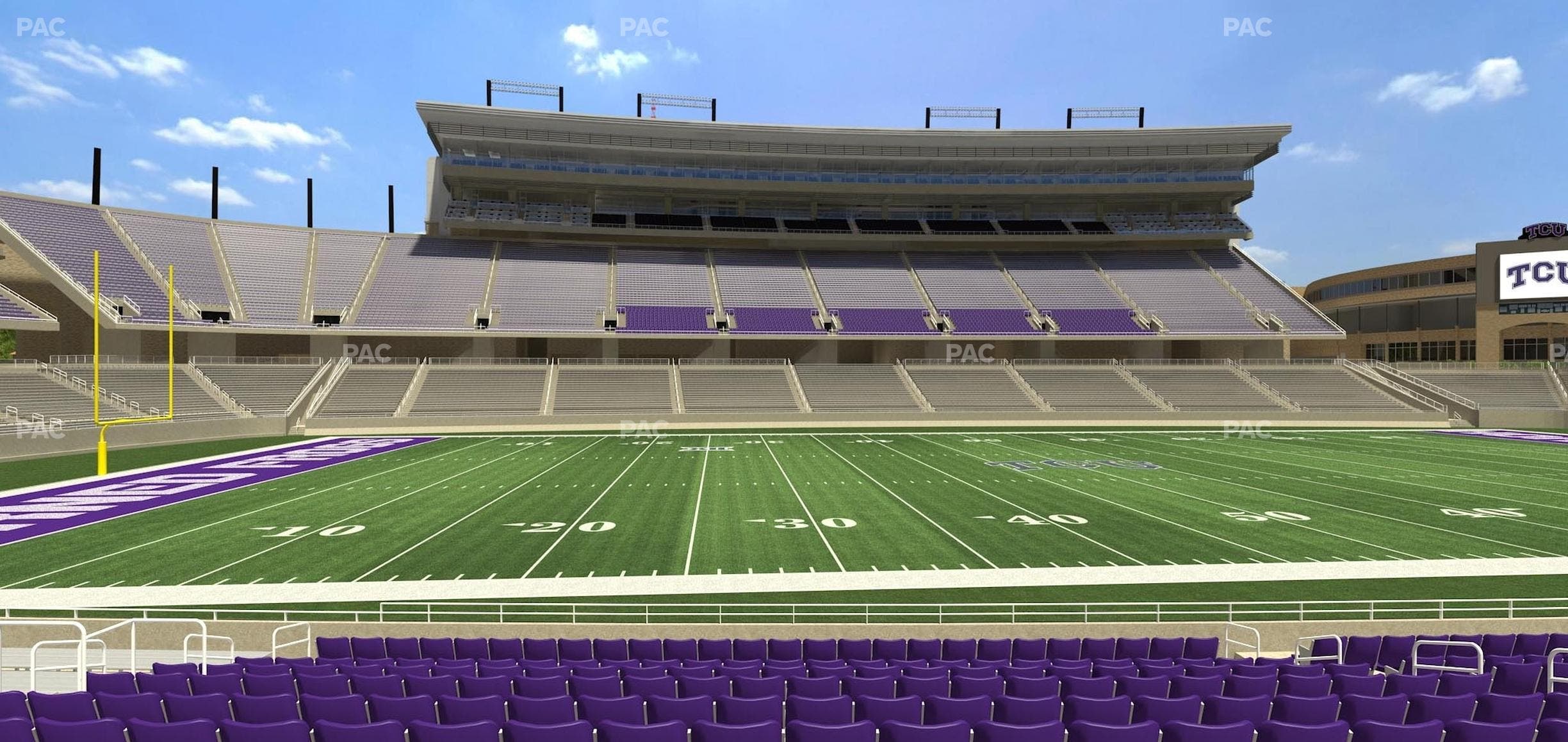 Amon G. Carter Stadium - Section 106 Seat View