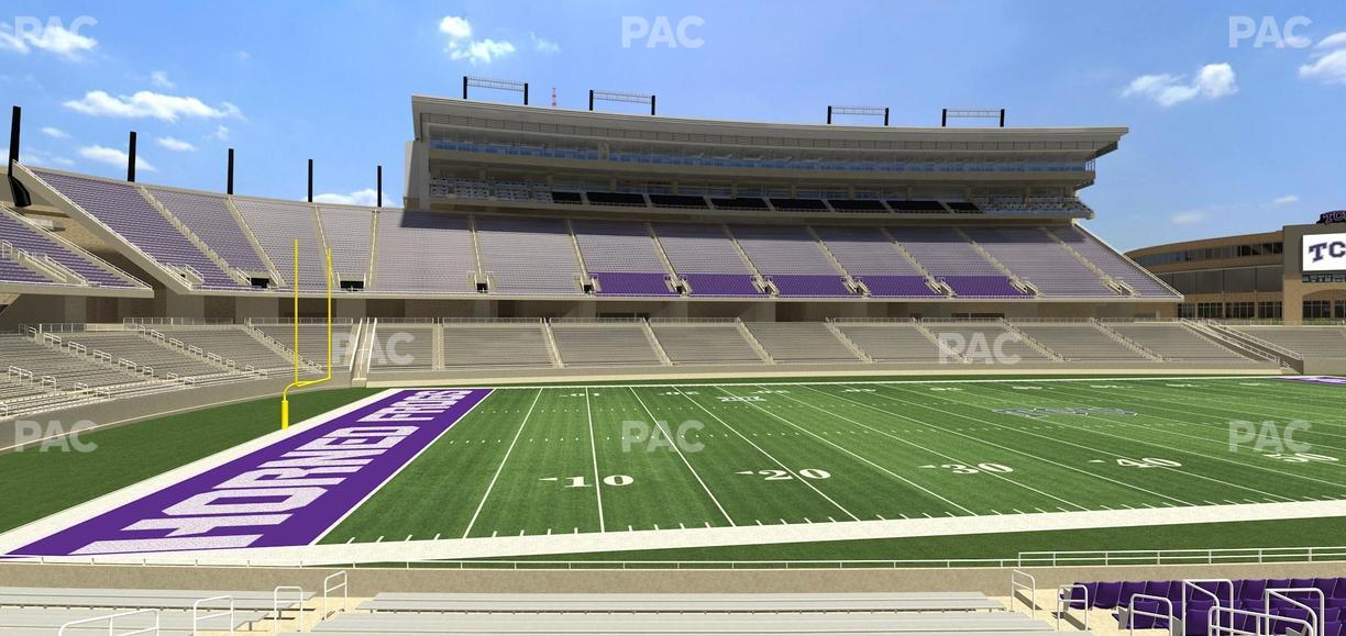 Amon G. Carter Stadium - Section 107 Seat View