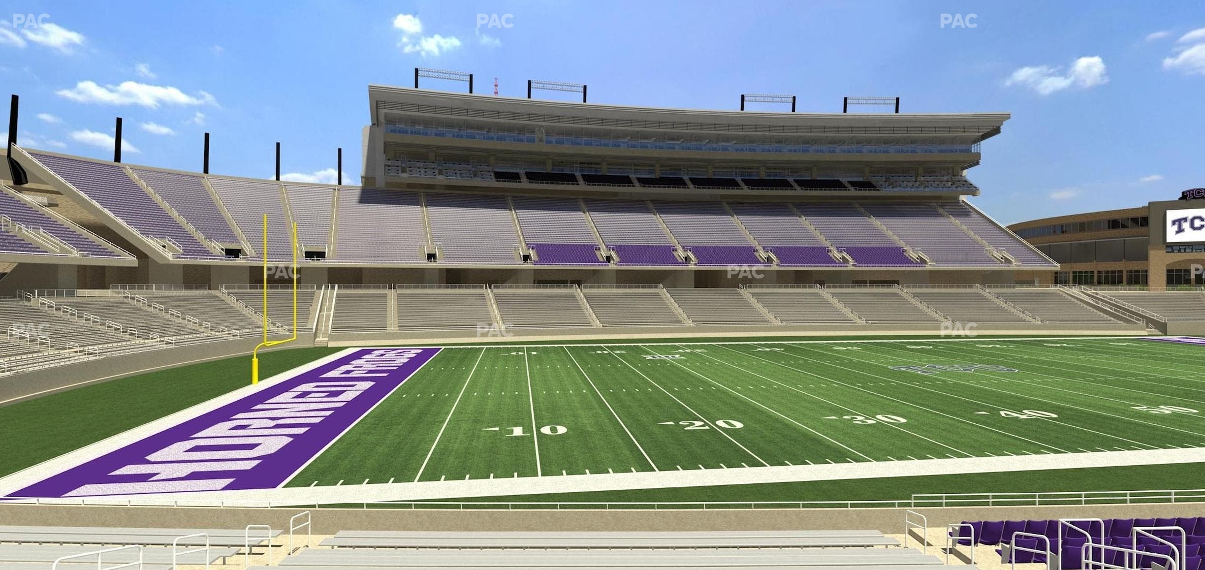 Amon G. Carter Stadium - Section 107 Seat View