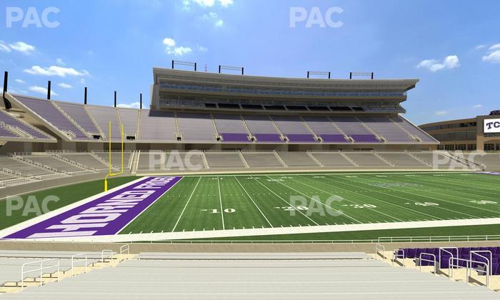 Amon G. Carter Stadium - Section 107 Seat View