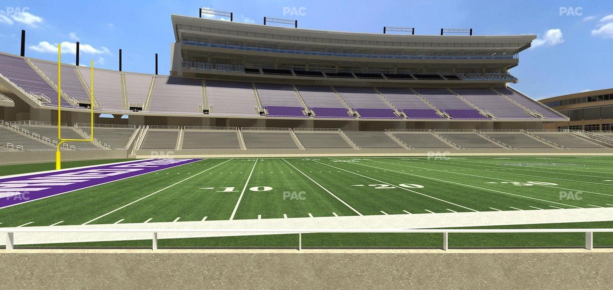 Amon G. Carter Stadium - Section 107 Seat View