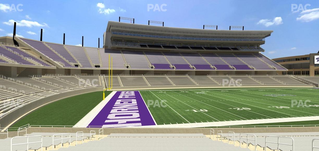 Amon G. Carter Stadium - Section 108 Seat View
