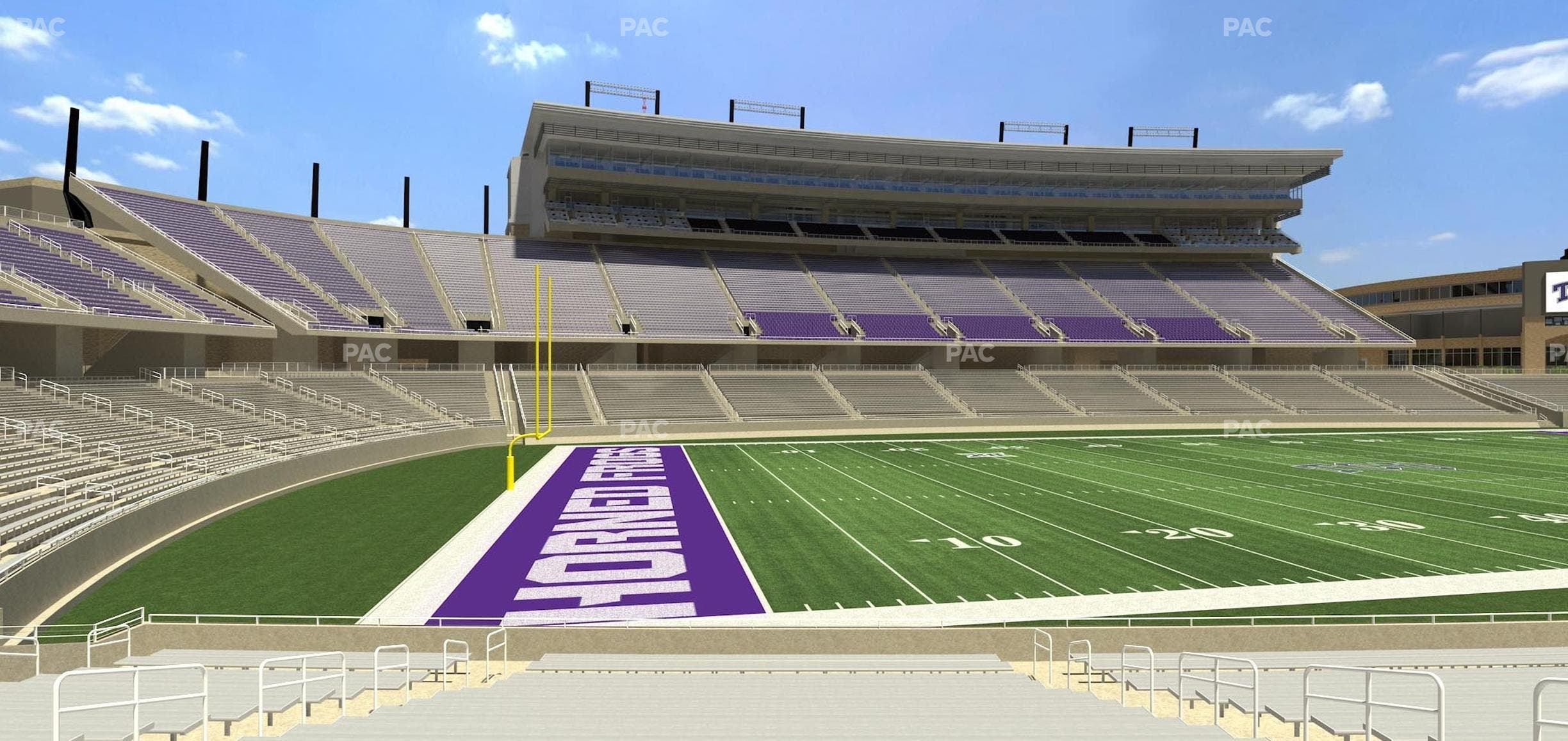 Amon G. Carter Stadium - Section 108 Seat View