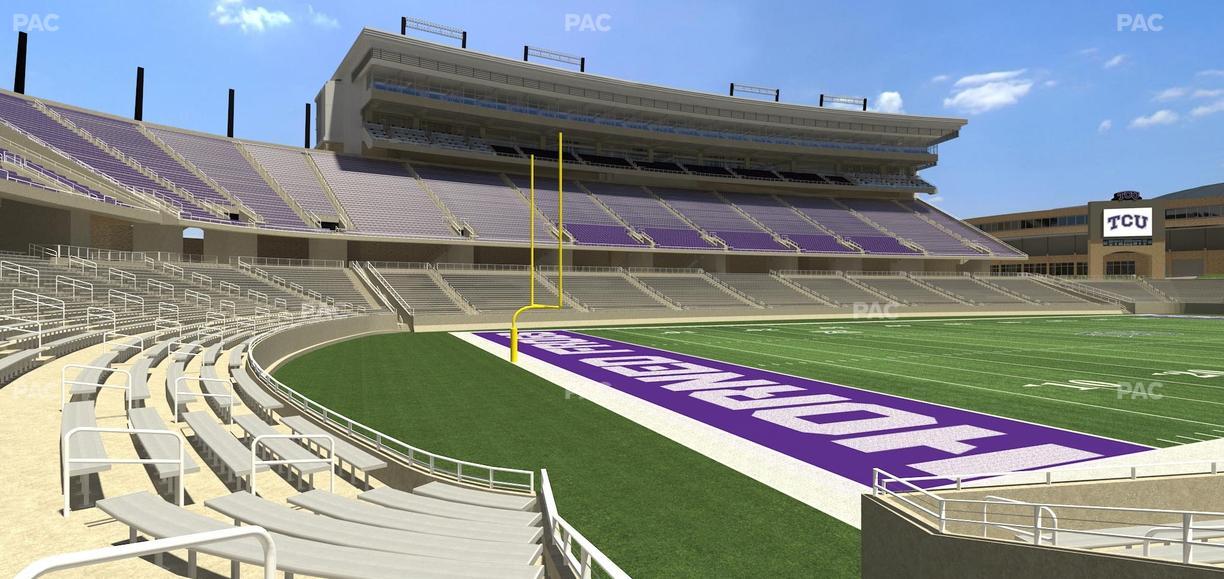 Amon G. Carter Stadium - Section 110 Seat View