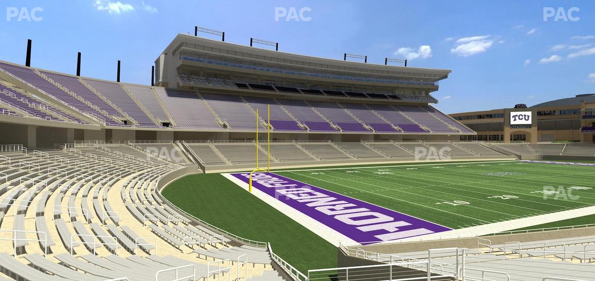 Amon G. Carter Stadium - Section 110 Seat View