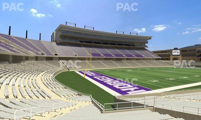Amon G. Carter Stadium - Section 110 Seat View