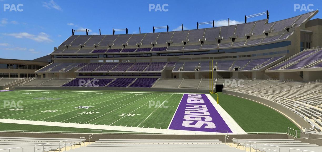 Amon G. Carter Stadium - Section 121 Seat View