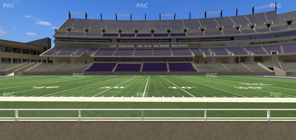 Amon G. Carter Stadium - Section 124 Seat View