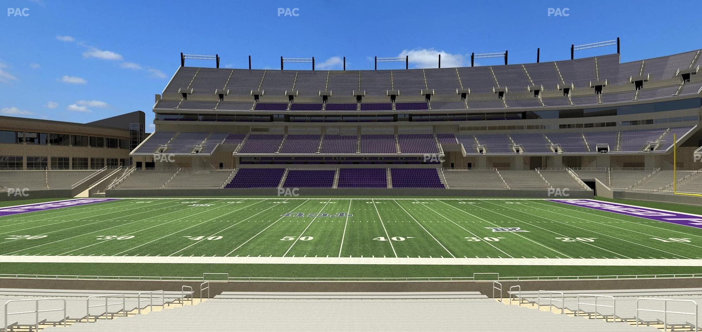 Amon G. Carter Stadium - Section 124 Seat View
