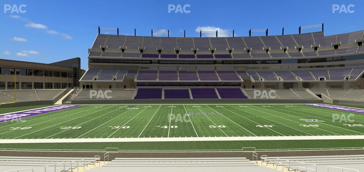 Amon G. Carter Stadium - Section 125 Seat View