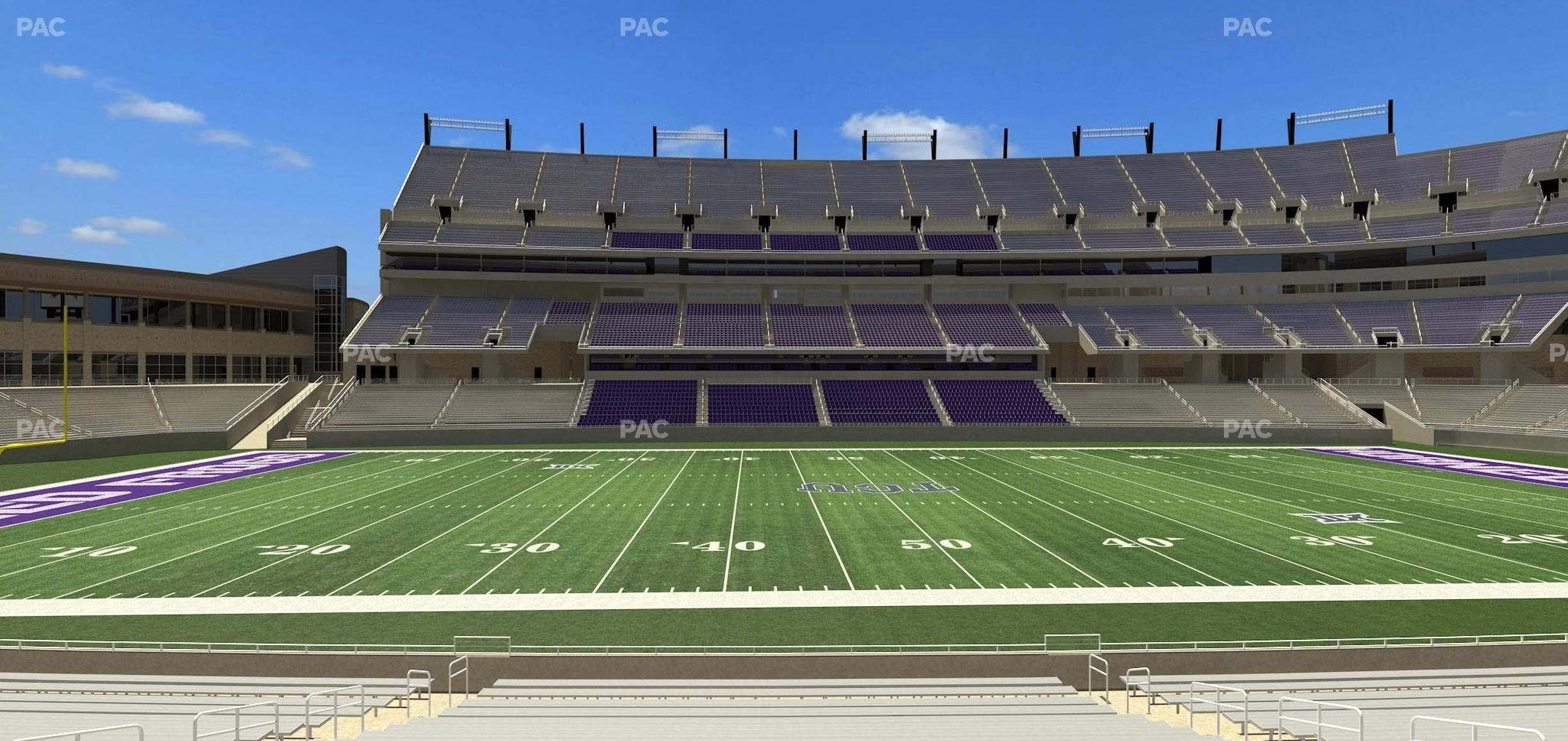 Amon G. Carter Stadium - Section 125 Seat View