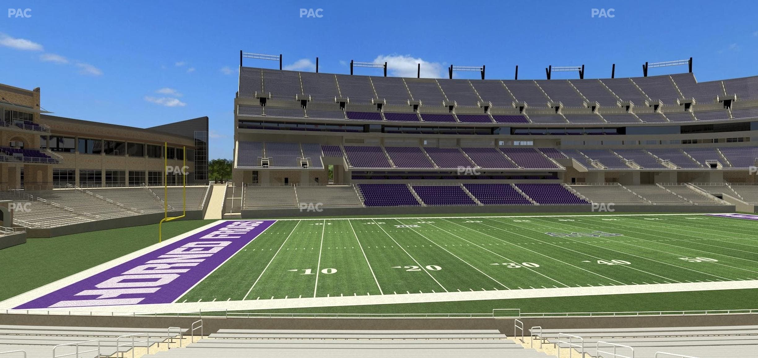 Amon G. Carter Stadium - Section 127 Seat View