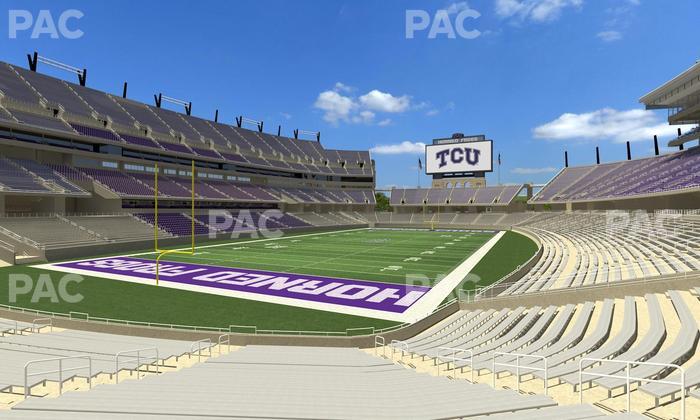 Amon G. Carter Stadium - Section 130 Seat View