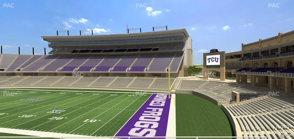 Amon G. Carter Stadium - Section 201 Seat View