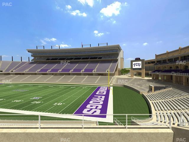 Amon G. Carter Stadium - Section 201 Seat View