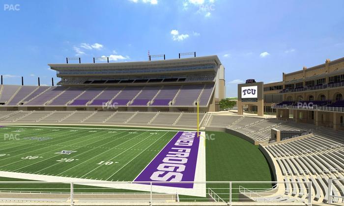 Amon G. Carter Stadium - Section 201 Seat View