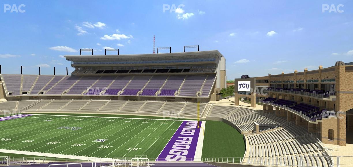 Amon G. Carter Stadium - Section 201 Seat View