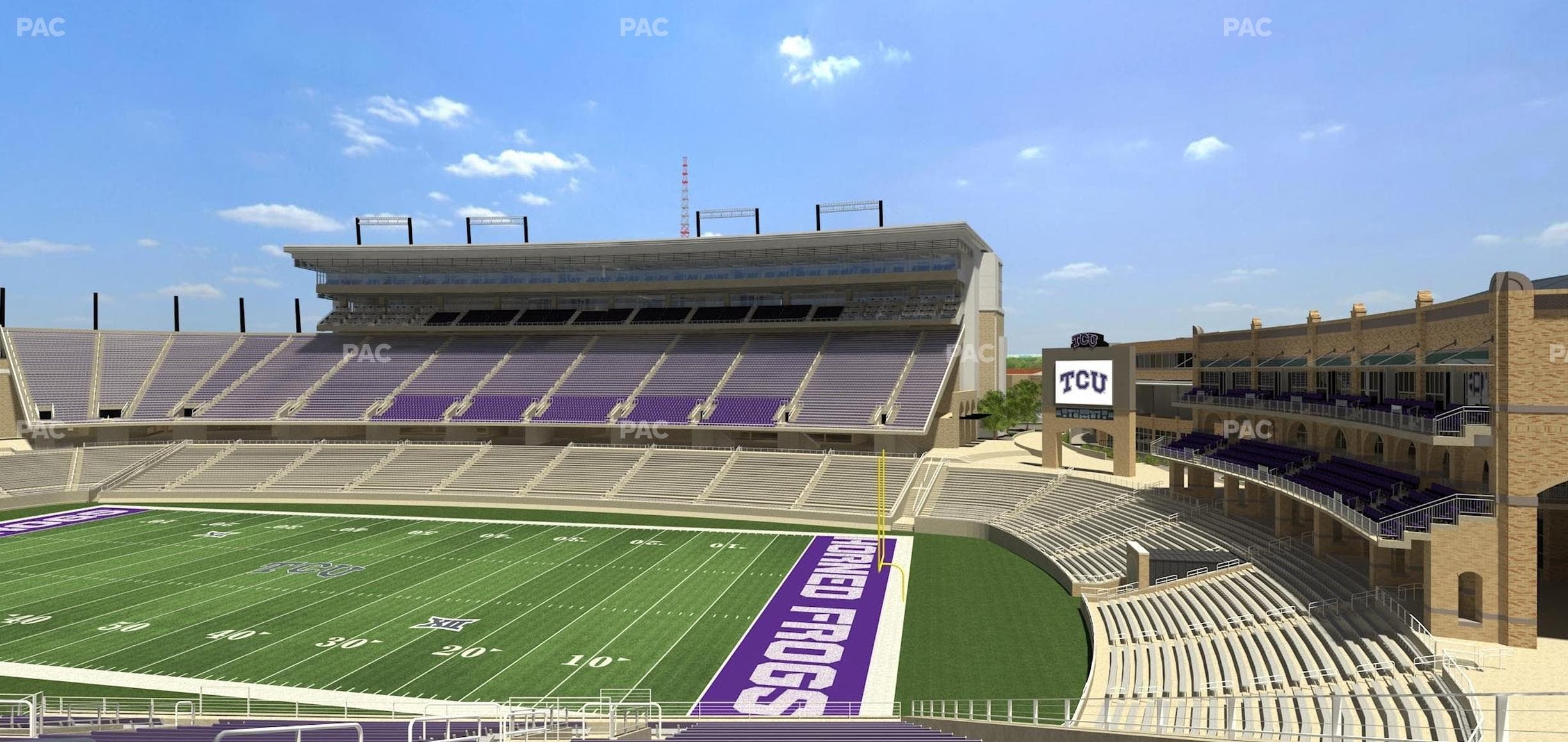 Amon G. Carter Stadium - Section 201 Seat View