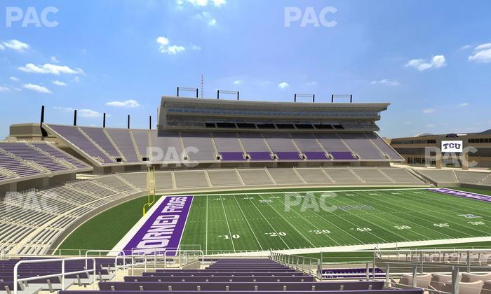 Amon G. Carter Stadium - Section 211 Seat View