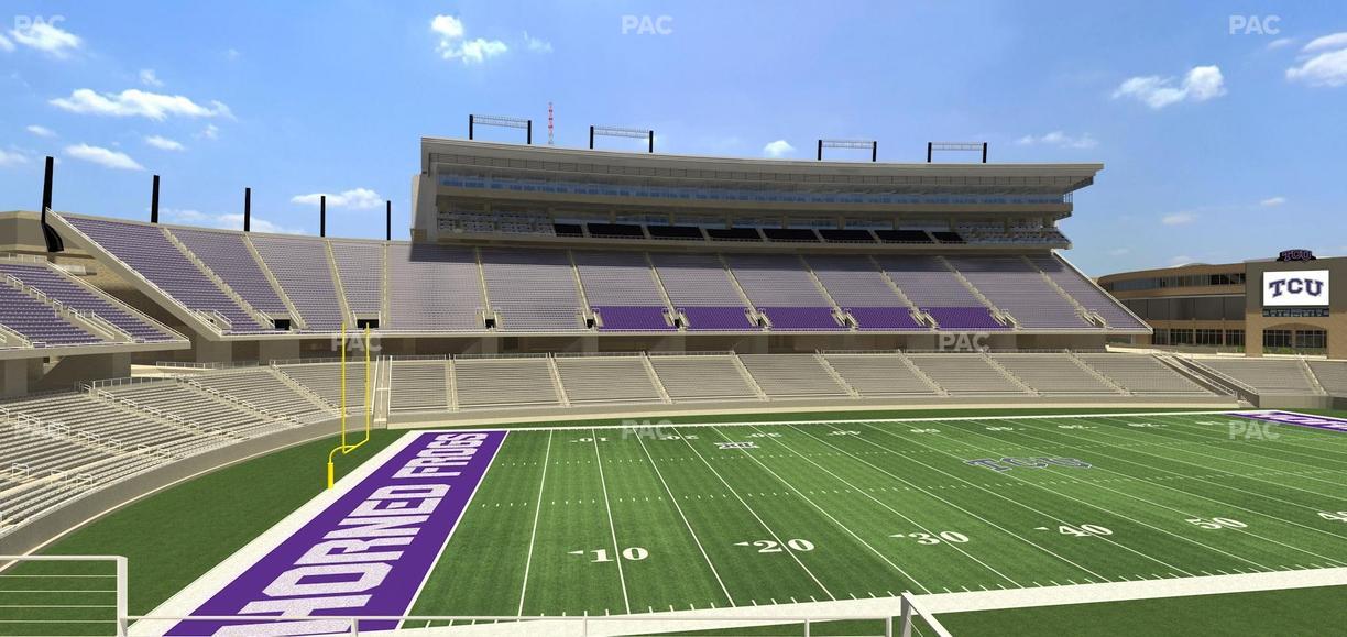 Amon G. Carter Stadium - Section 211 Seat View