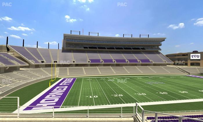 Amon G. Carter Stadium - Section 211 Seat View