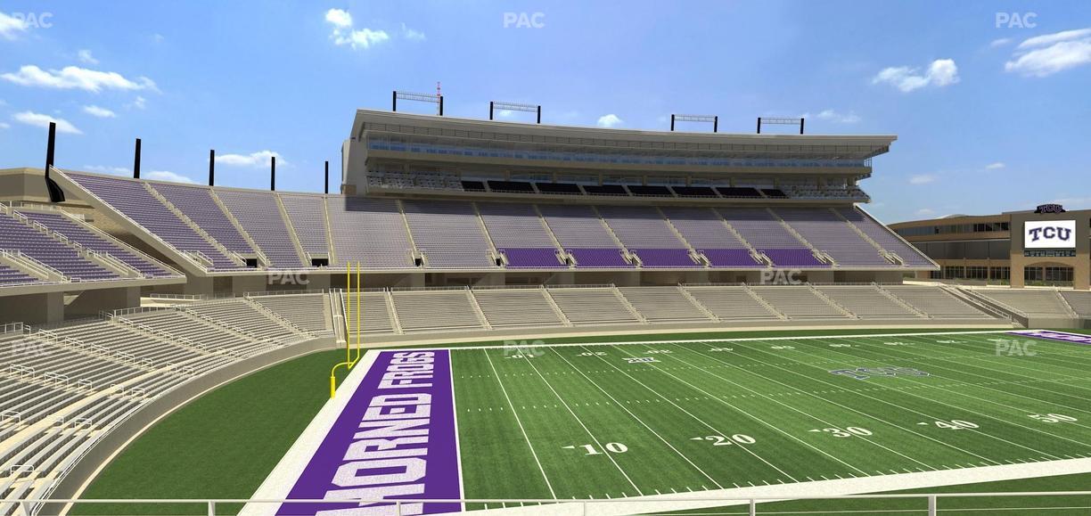 Amon G. Carter Stadium - Section 212 Seat View