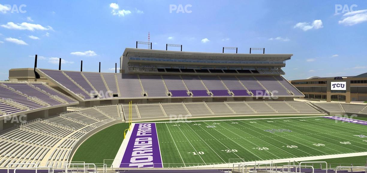 Amon G. Carter Stadium - Section 212 Seat View