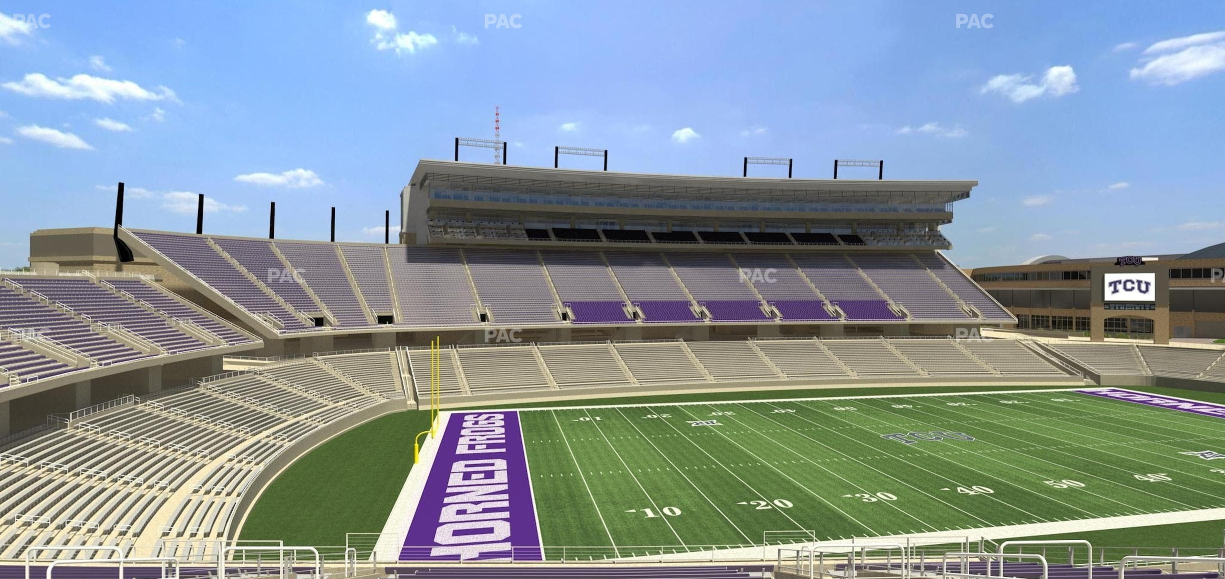Amon G. Carter Stadium - Section 212 Seat View
