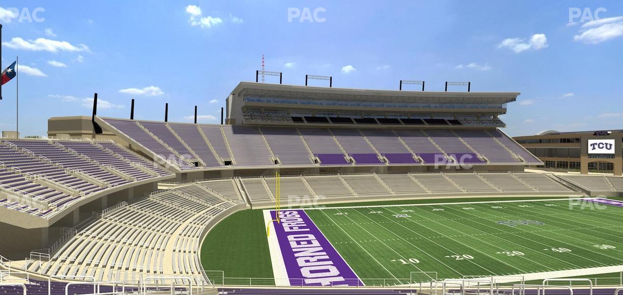 Amon G. Carter Stadium - Section 213 Seat View