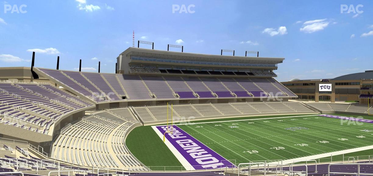 Amon G. Carter Stadium - Section 214 Seat View
