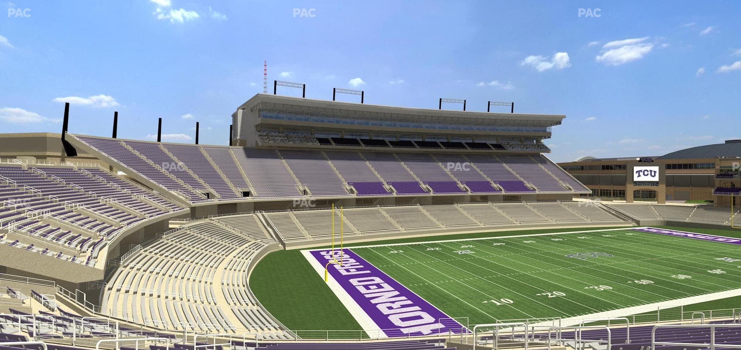 Amon G. Carter Stadium - Section 214 Seat View