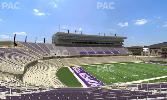 Amon G. Carter Stadium - Section 214 Seat View