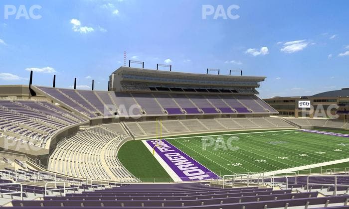 Amon G. Carter Stadium - Section 214 Seat View