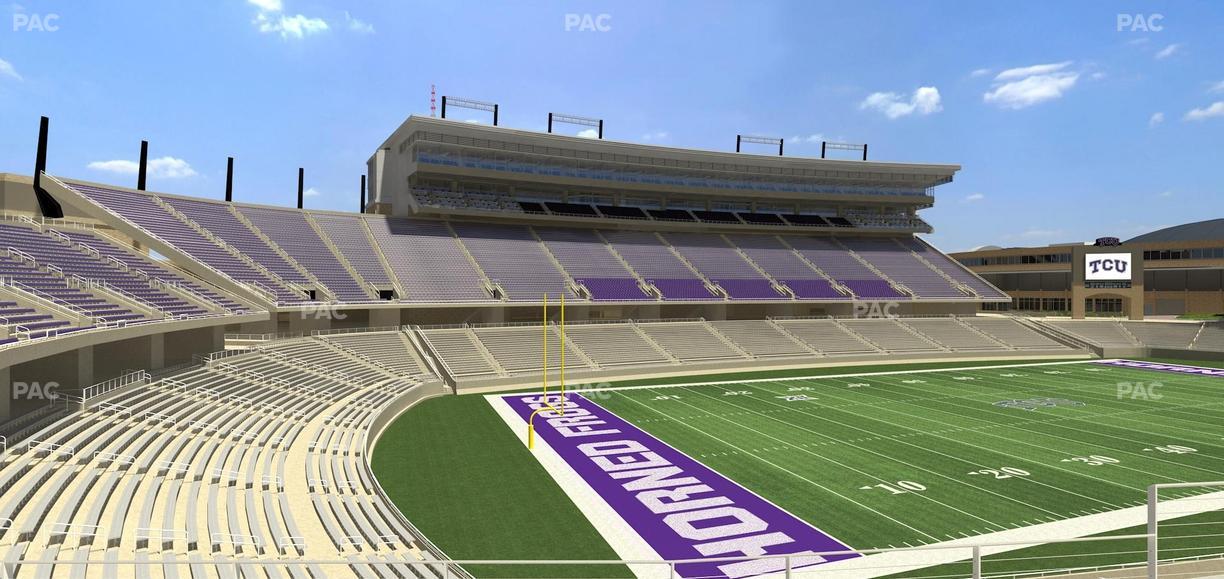 Amon G. Carter Stadium - Section 214 Seat View